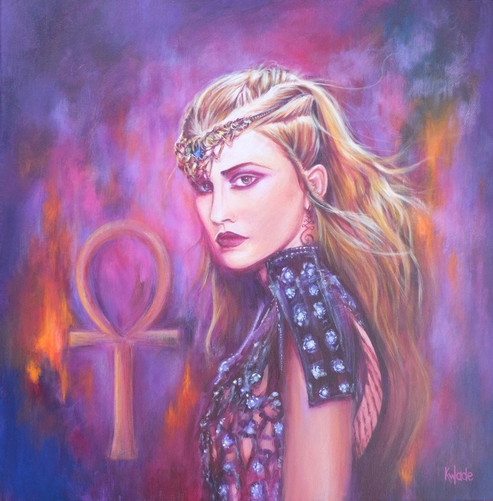 'Warrior Of The Heart'©  £555  (50cm x 50cm deep edge canvas)