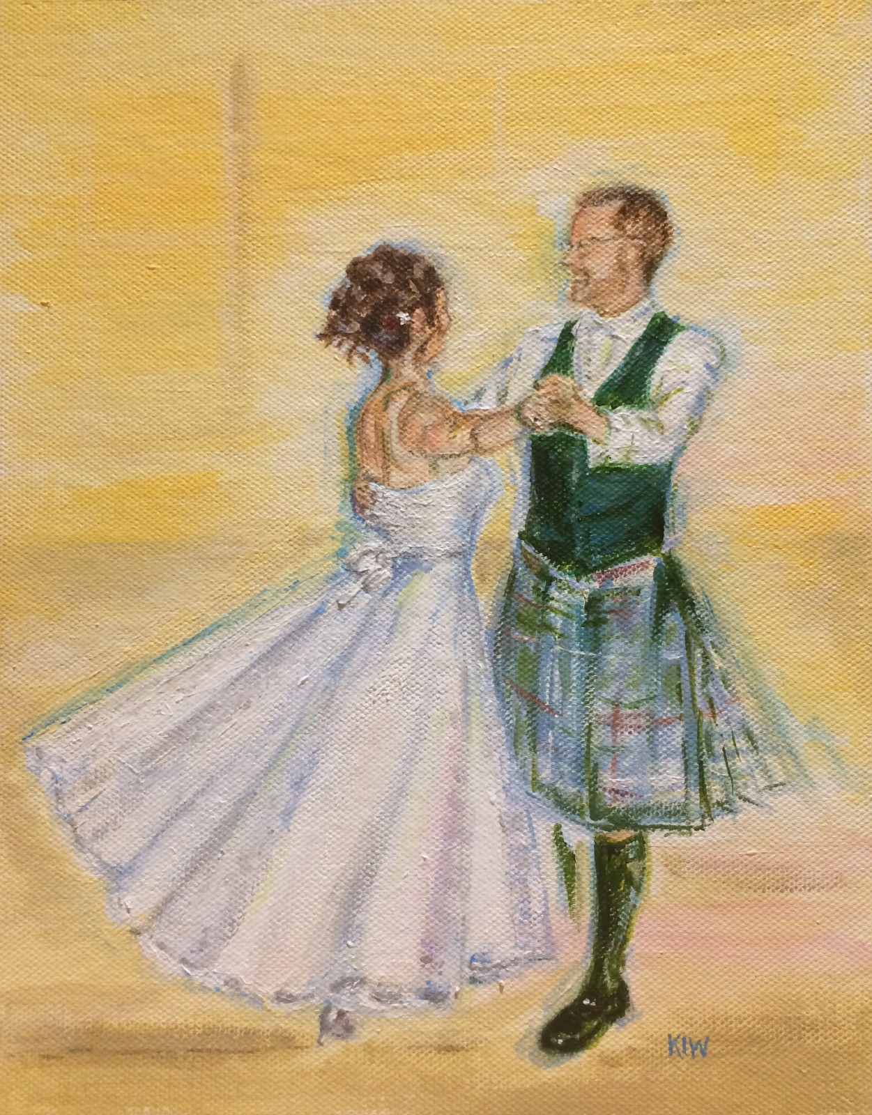 Charlotte and Neil, acrylic on canvas