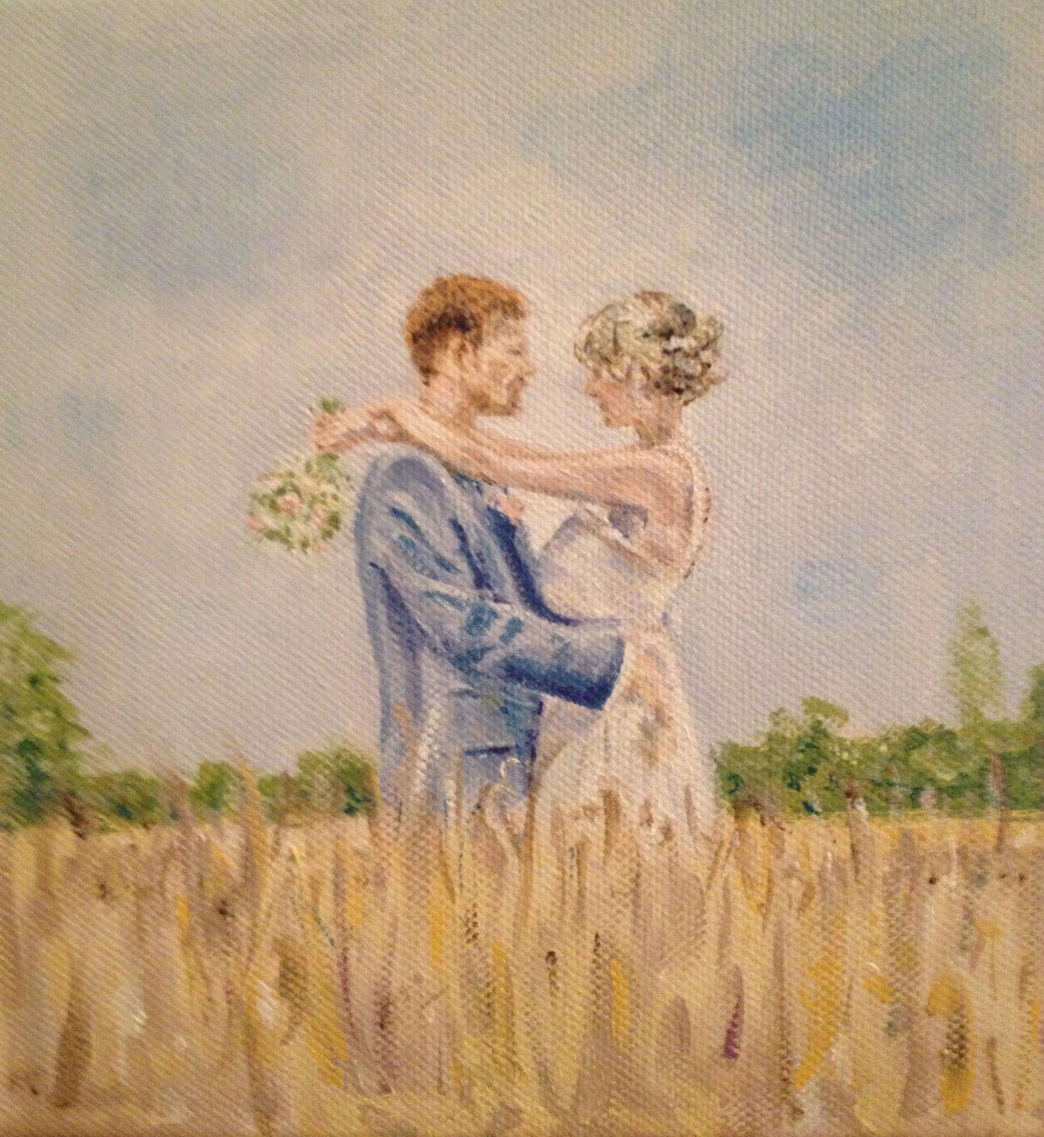 Steve and Claire, acrylic on canvas