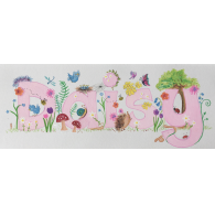 Daisy. Theme: Garden.  Mixed media on illustration paper.